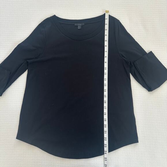 COS Women's Black Long Sleeves Round Neck T-Shirt 100% Cotton Size US M - Picture 6 of 10